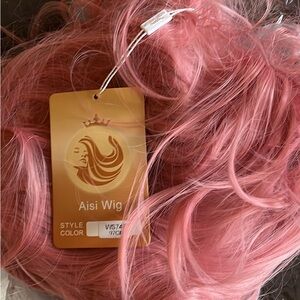Pink wig